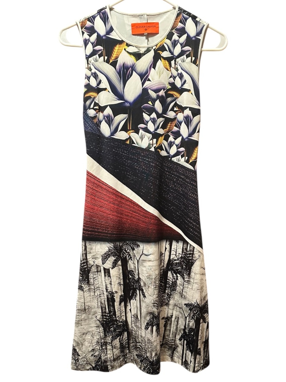 Clover Canyon Flower, Palm Tree, Fall Colors Dress